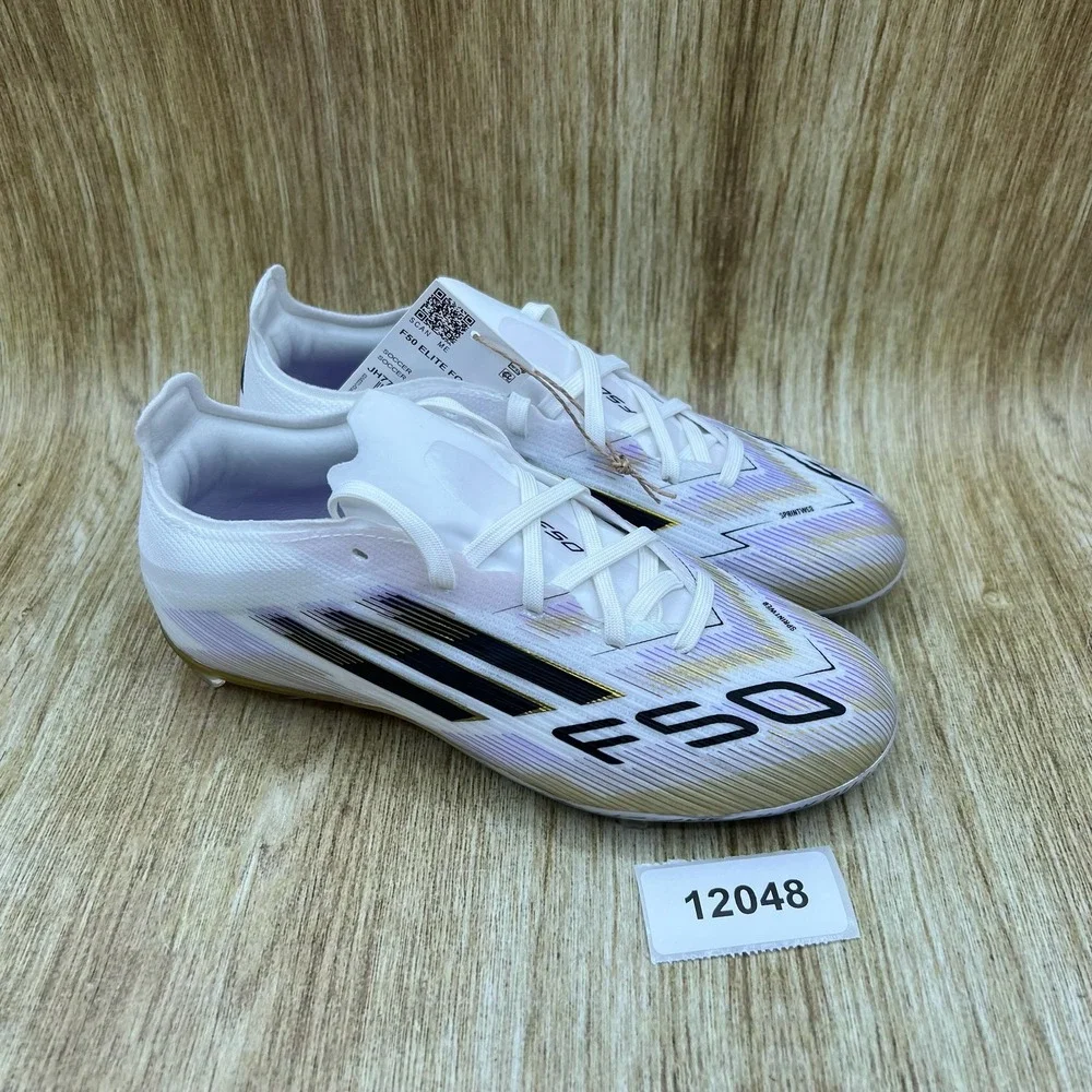 Adidas F50 Elite FG J Soccer Cleats Kid's Size 2.5 White Gold Purple JH7713 NEW